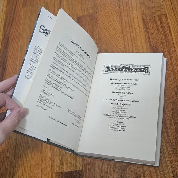 Forgotten Realms The Silent Blade by R.A. Salvatore ~ Hardcover October 1998 - Picture 4 of 13